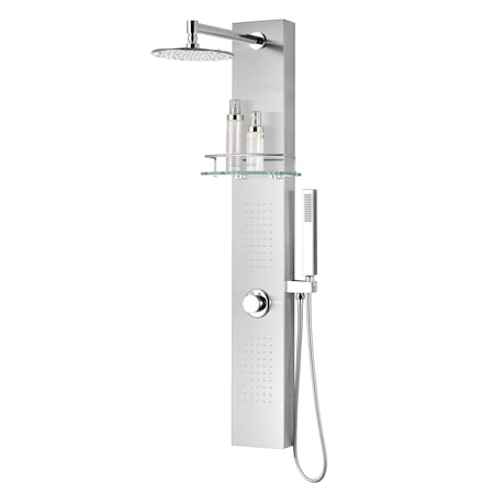 Anzzi Coastal 44" Shower Panel in Brushed Steel SP-AZ075